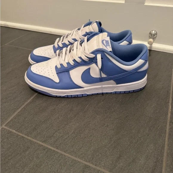 Nike Dunk Low White and Light Blue - Picture 3 of 5